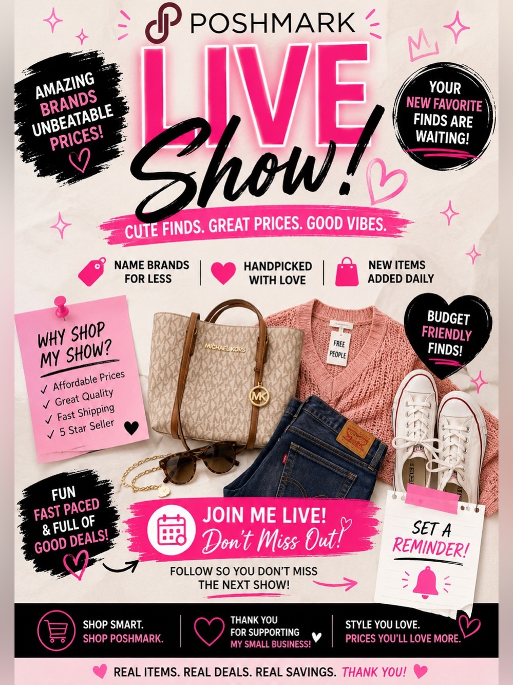 Summer pop up live notification